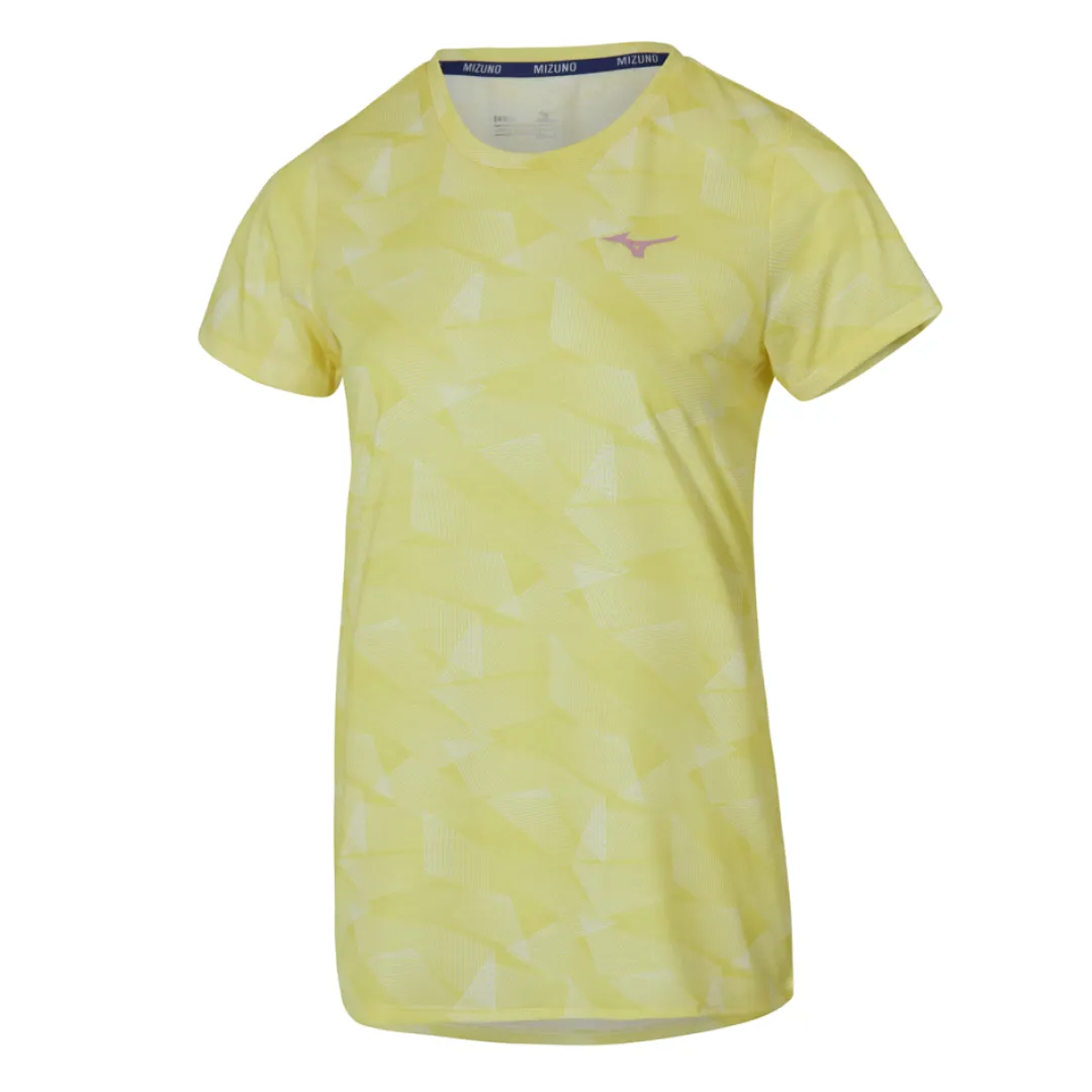 Mizuno FULL GRAPHIC PRINT RUNNING SLIM TEE WOMEN*Women Tops