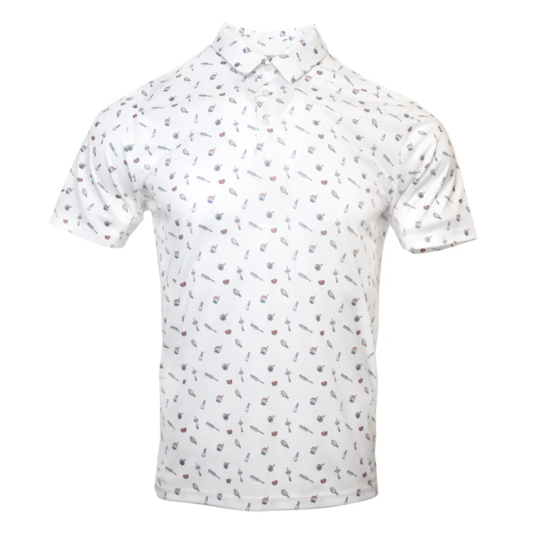 Mizuno JAPANESE SUMMER PRINT POLO MEN* Tops