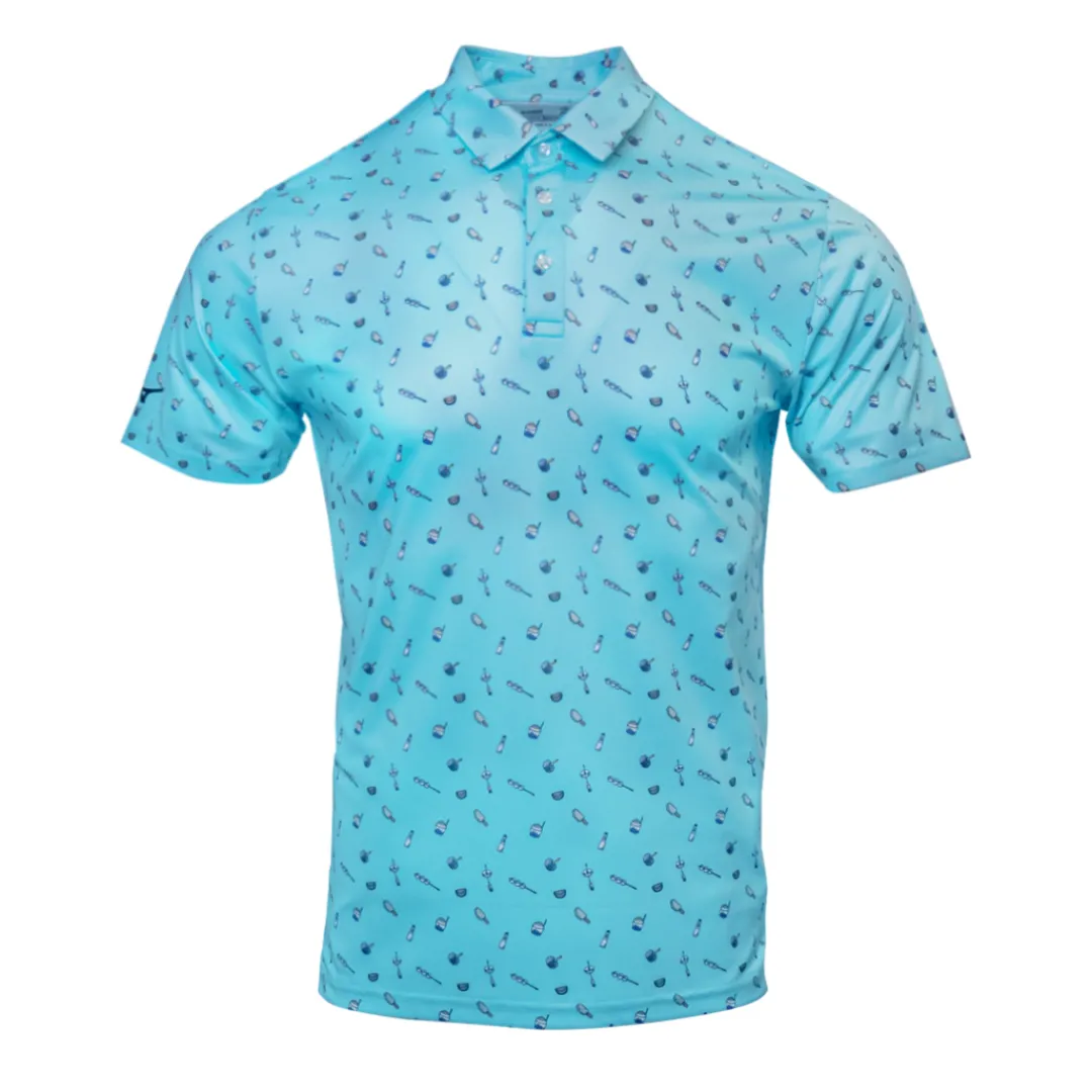 Mizuno JAPANESE SUMMER PRINT POLO MEN* Tops